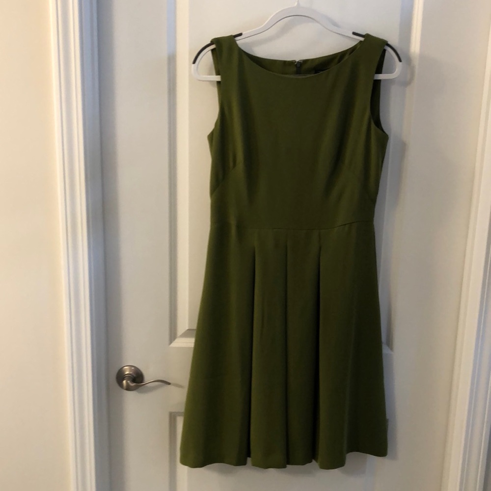 Ann Taylor Olive Green Dress